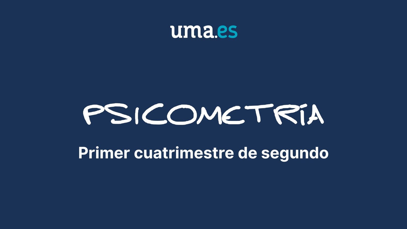 UMA - Psicometría__